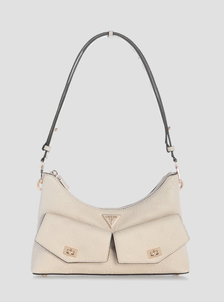 GUESS Womens Bone Logo Blake Convertible Shoulder Bag PD222218 Front View