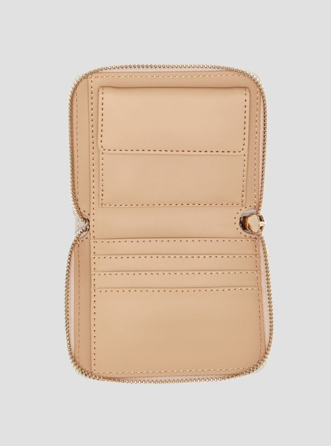 GUESS Womens Bone Logo Carmella Small Zip Around Wallet PD2225137 Inside VIew