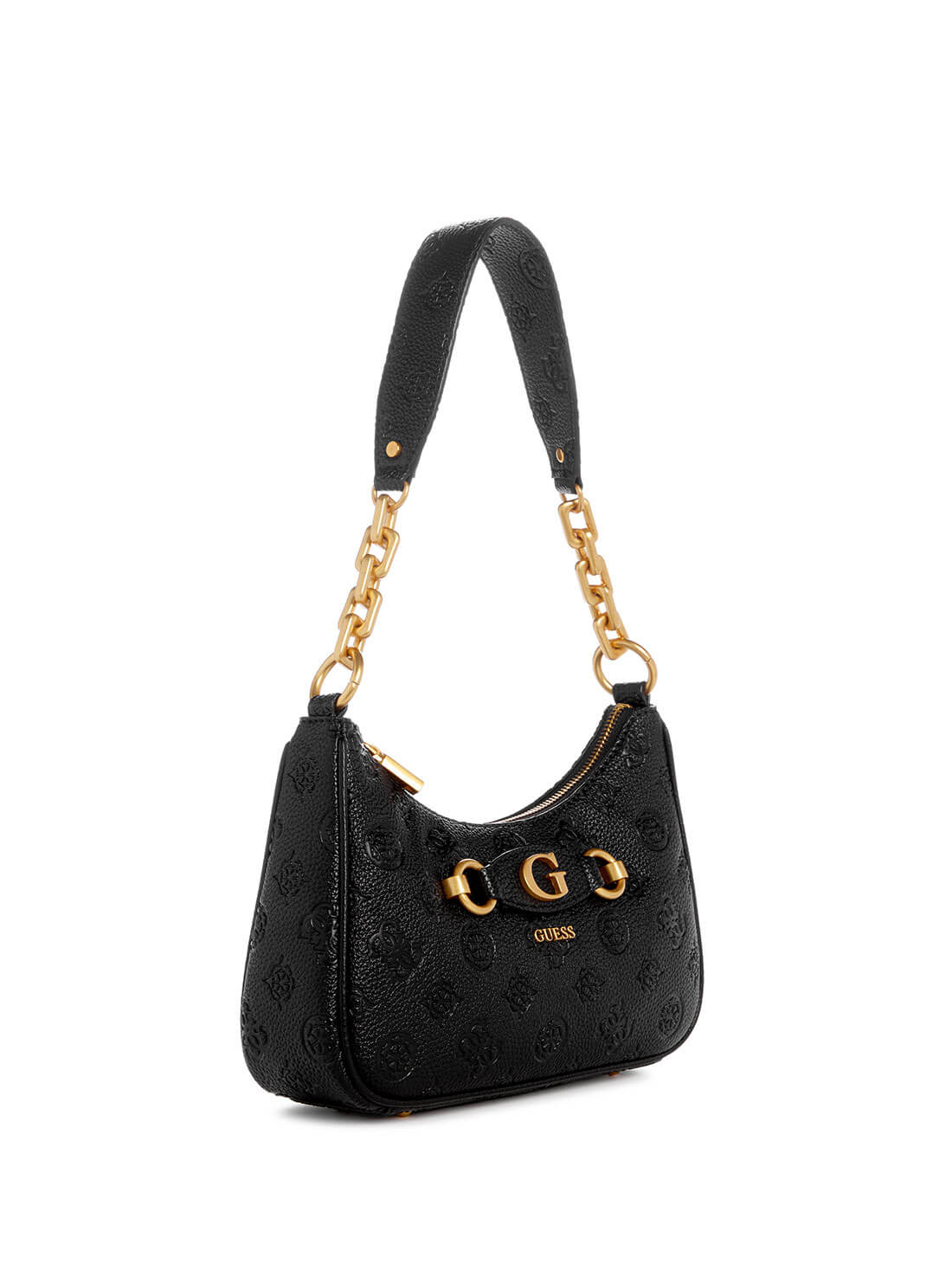 Women's Black Izzy Shoulder Bag side view