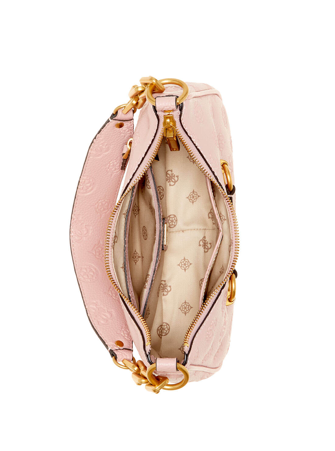 Women's Pink Izzy Shoulder Bag inside view