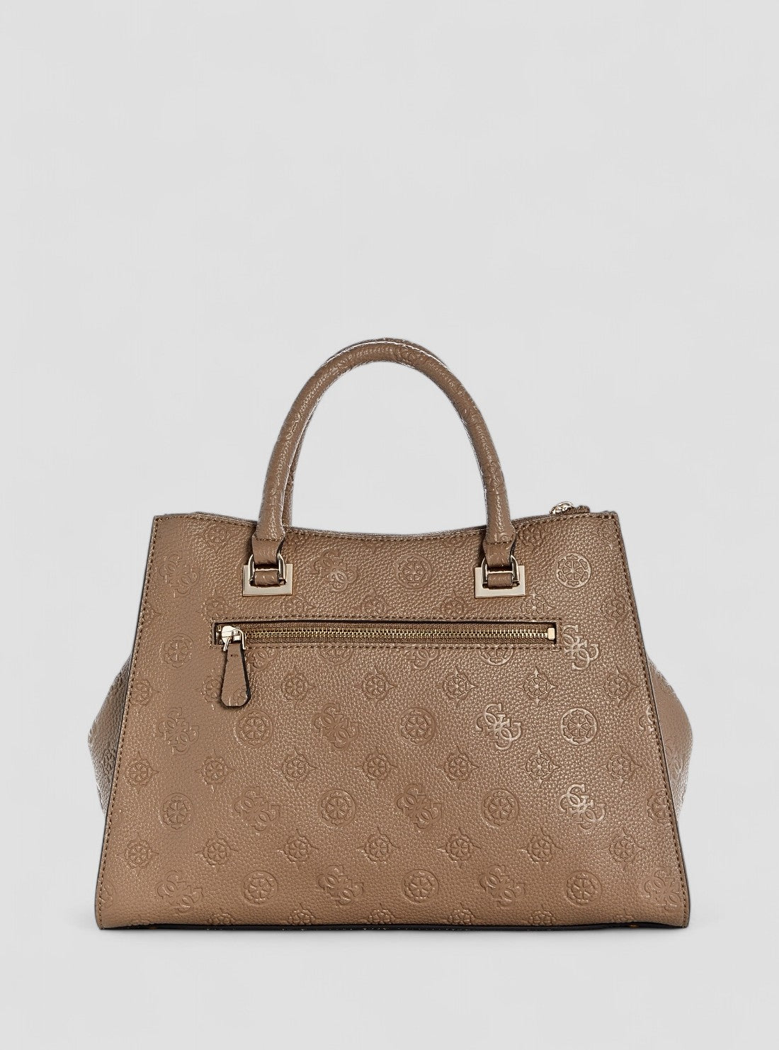 Brown Logo Cresidia II Society Satchel Bag PD988807 Back View