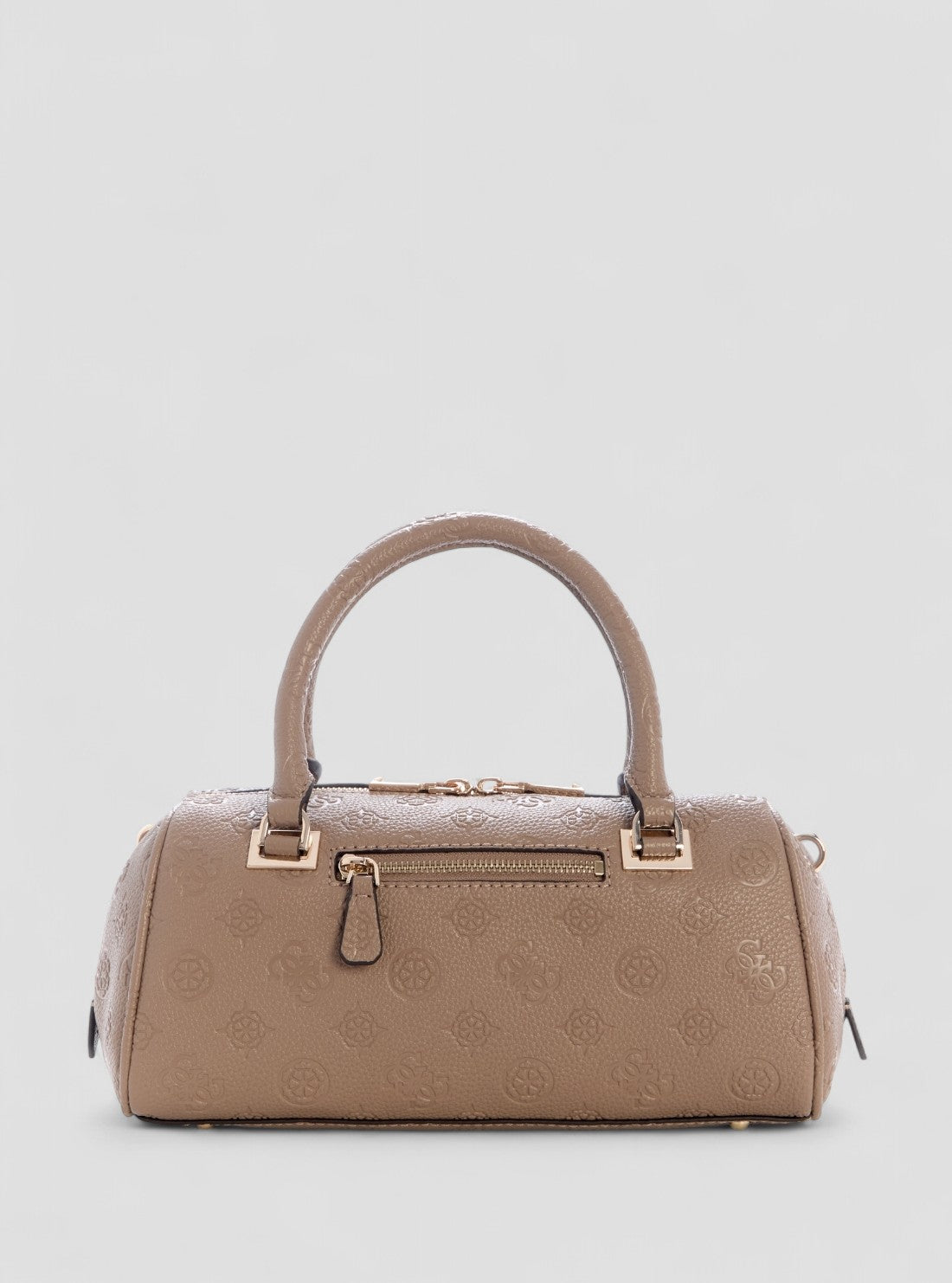 GUESS Womens Brown Logo Cresidia II Box Satchel Bag PD988808 Back View