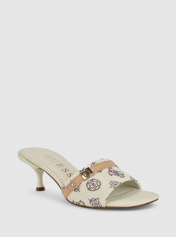 White Peomit Heeled Sandals