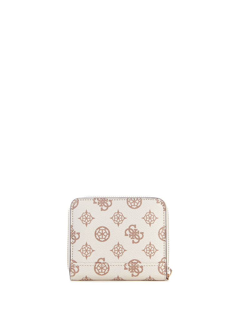 White Logo Laurel Small Wallet | GUESS Women's Handbags