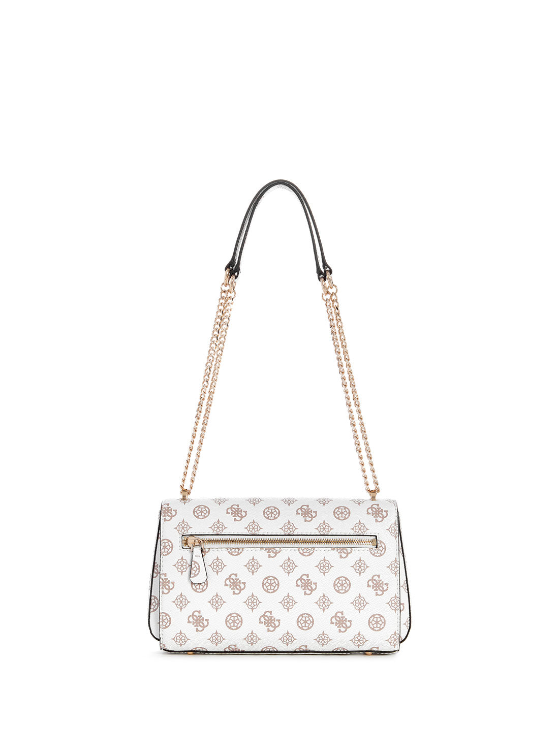 GUESS White Logo Loralee Crossbody Bag back view