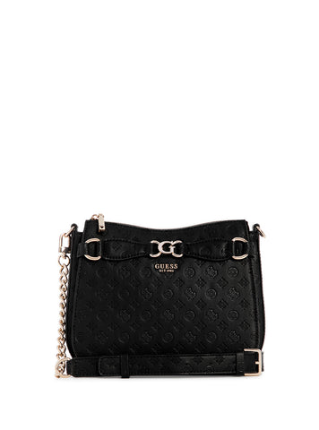 GUESS Black Logo Arlena Crossbody Bag front view
