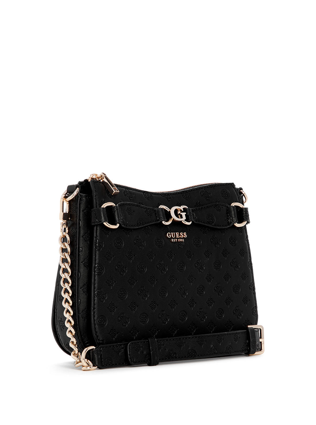 GUESS Black Logo Arlena Crossbody Bag side view