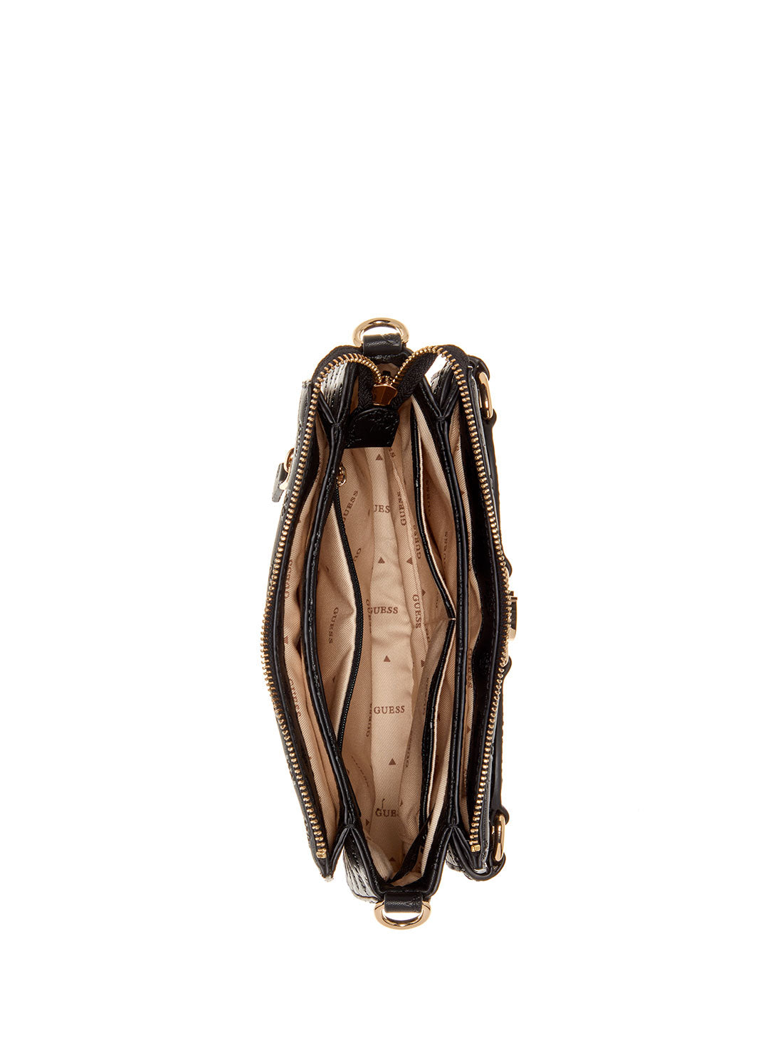 GUESS Black Logo Arlena Crossbody Bag top view