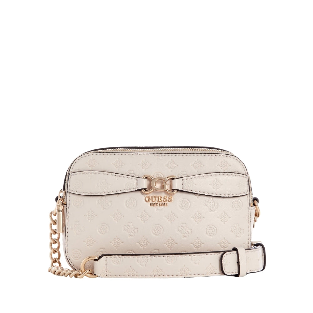 Taupe Arlena Logo Camera Crossbody