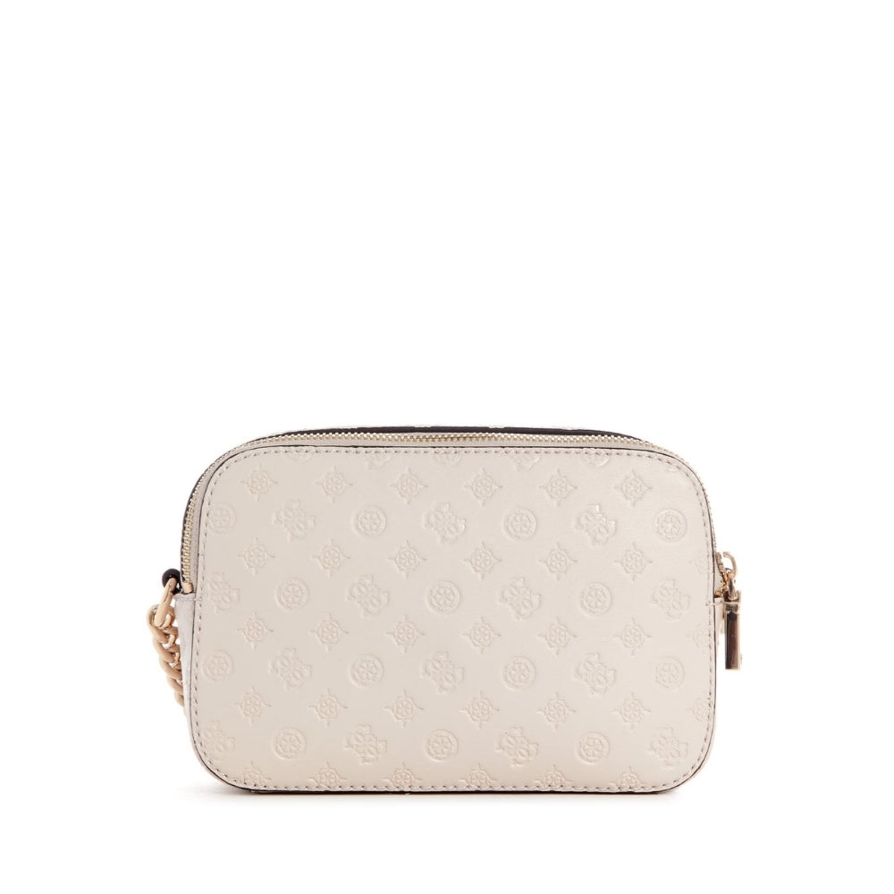 Beige Arlena Logo Camera Crossbody