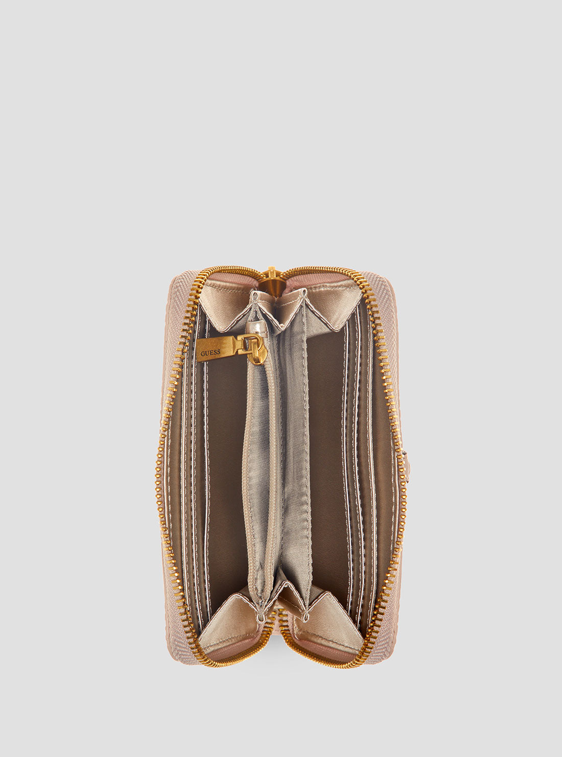 Guess CRESIDIA SMALL ZIP AROUND - Pénztárca - bone/törtfehér Guess CRESIDIA SMALL ZIP AROUND - Pénztárca - bone/törtfehér