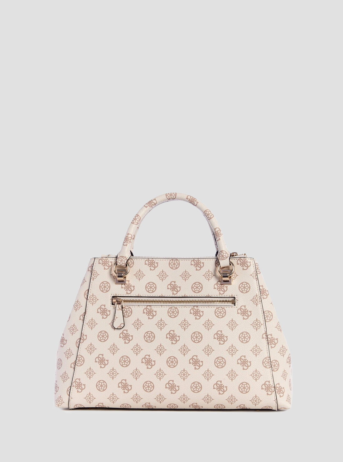 GUESS Women's Beige Logo Evelune Large Girlfriend Satchel PG935307CRG
Back View