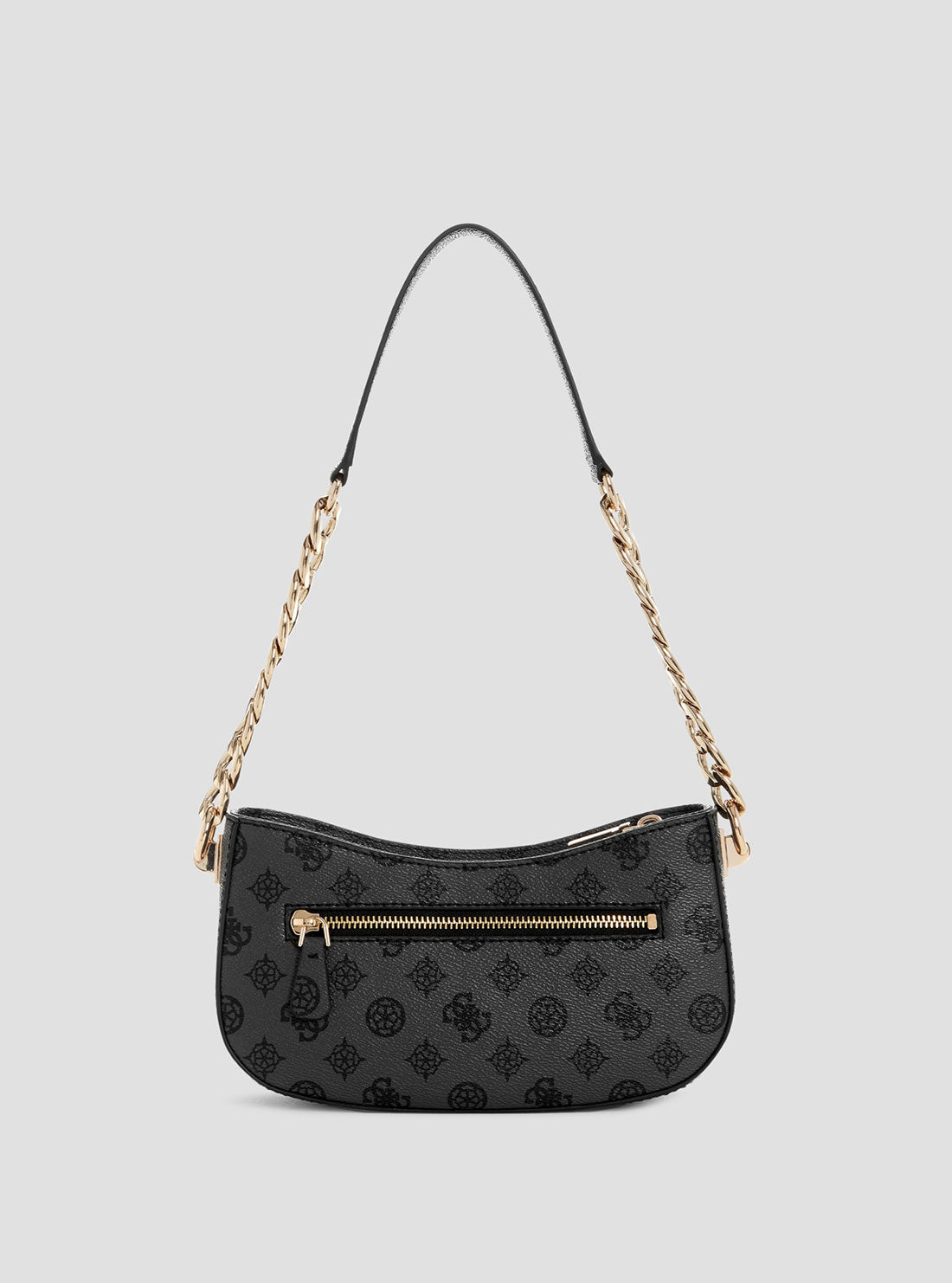 Black Logo Evelune Shoulder Bag