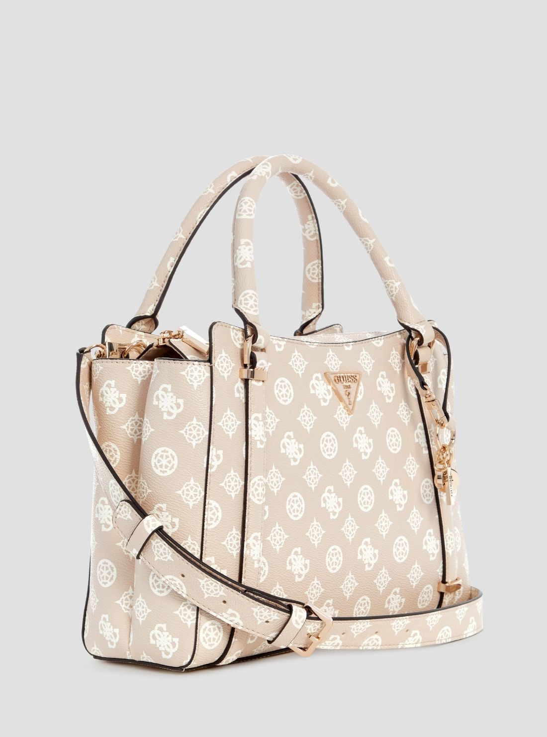 GUESS Accessories Sand Logo Daryna Compartment Satchel Bag PG949306 Side View