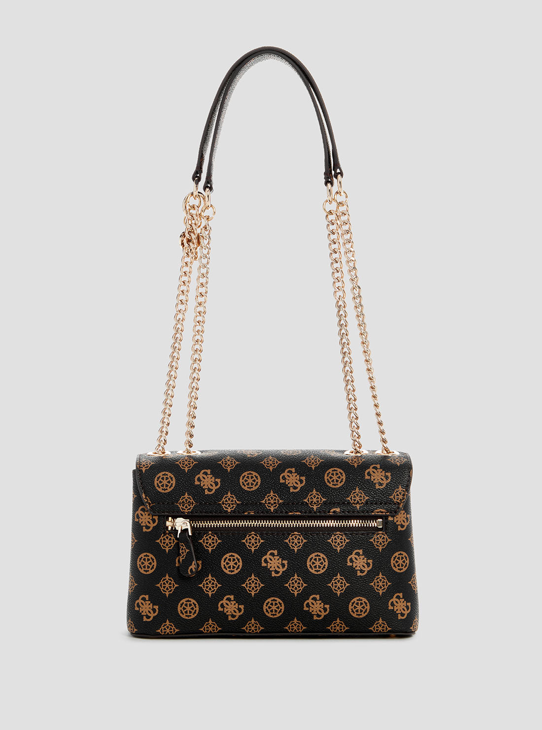 GUESS Womens Brown Logo Daryna Crossbody Bag PG949320 Back View