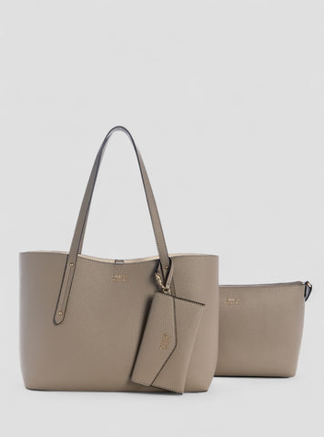 GUESS Womens Brown Brenton Tote Bag PG964823 Front View