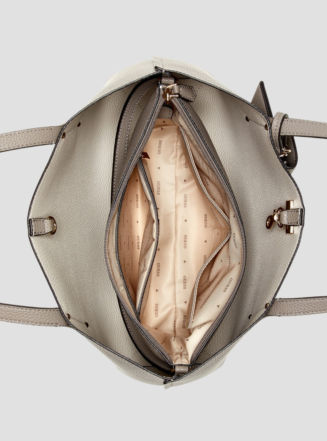 GUESS Womens Brown Brenton Tote Bag PG964823 Inside View