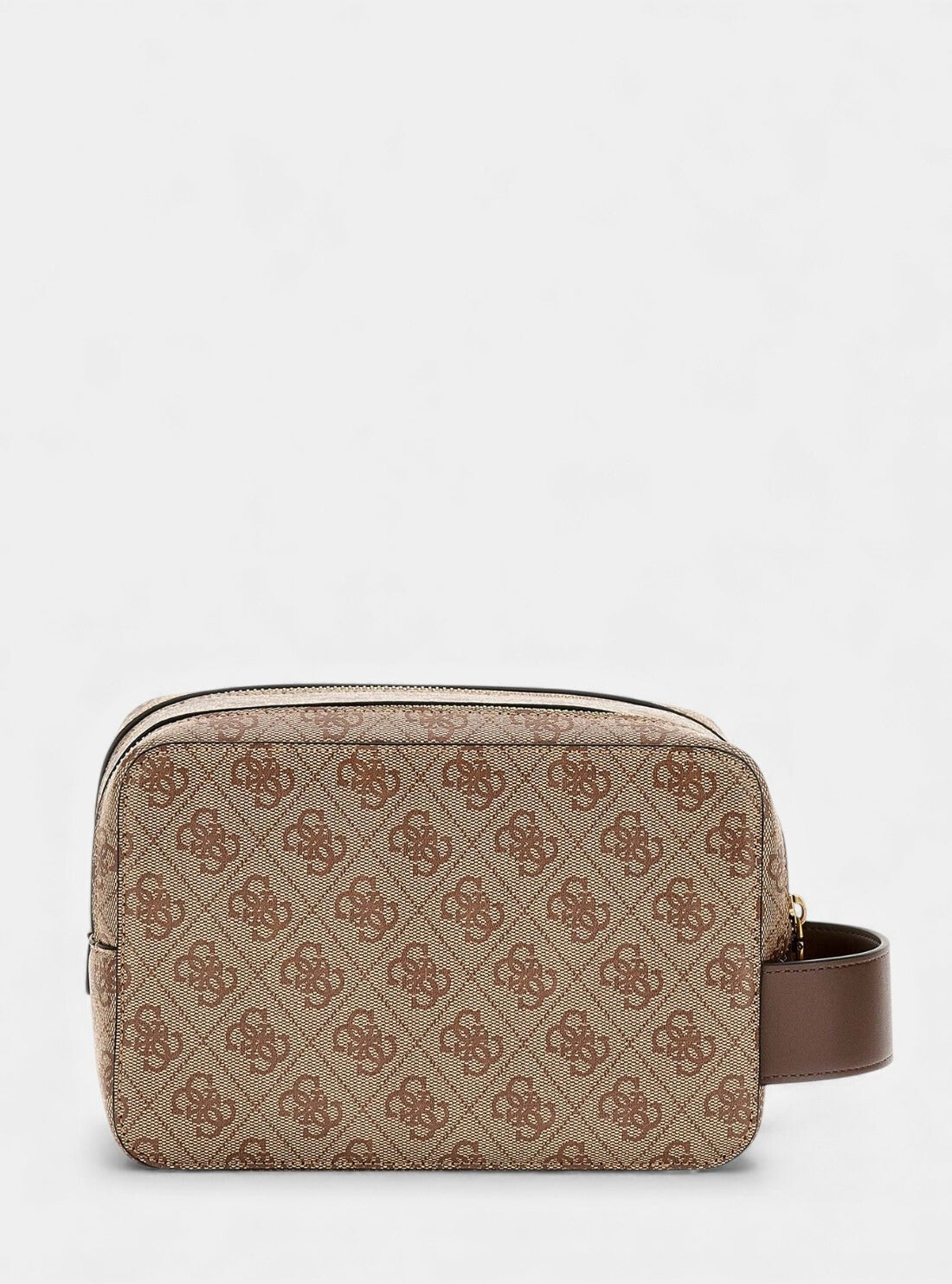 GUESS Accessories Brown Logo Losanna Double-Zip Beauty Case PMLOLOP5239 Back View