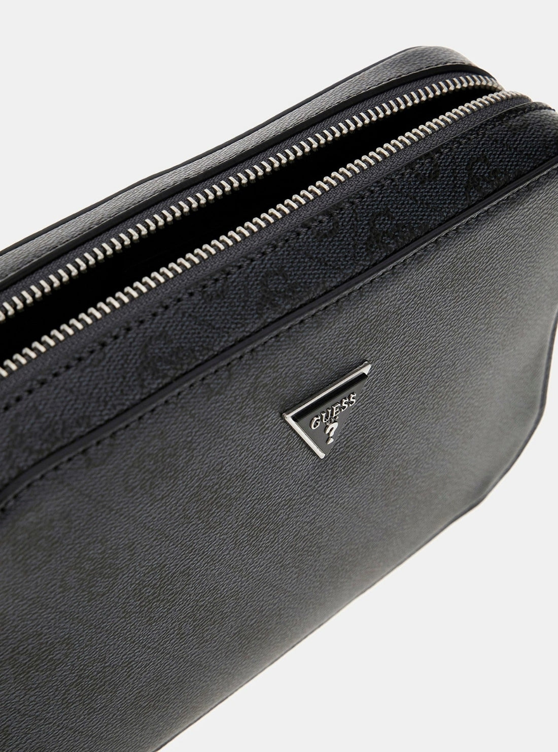 GUESS Mens Black Logo Milano Mini Camera Bag PMMILOP5245 Detail View