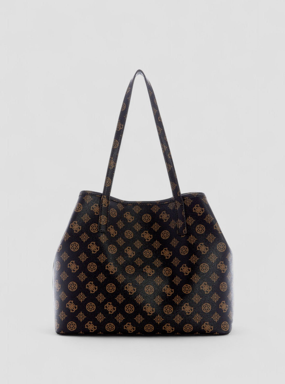 Guess Vikky Tote - Sac Fourre-tout Femme Marron, Avec Pochette Amovible
