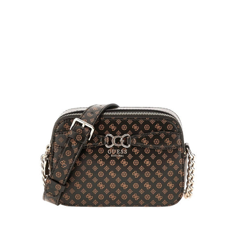 Brown Logo Arlena Camera Crossbody Bag