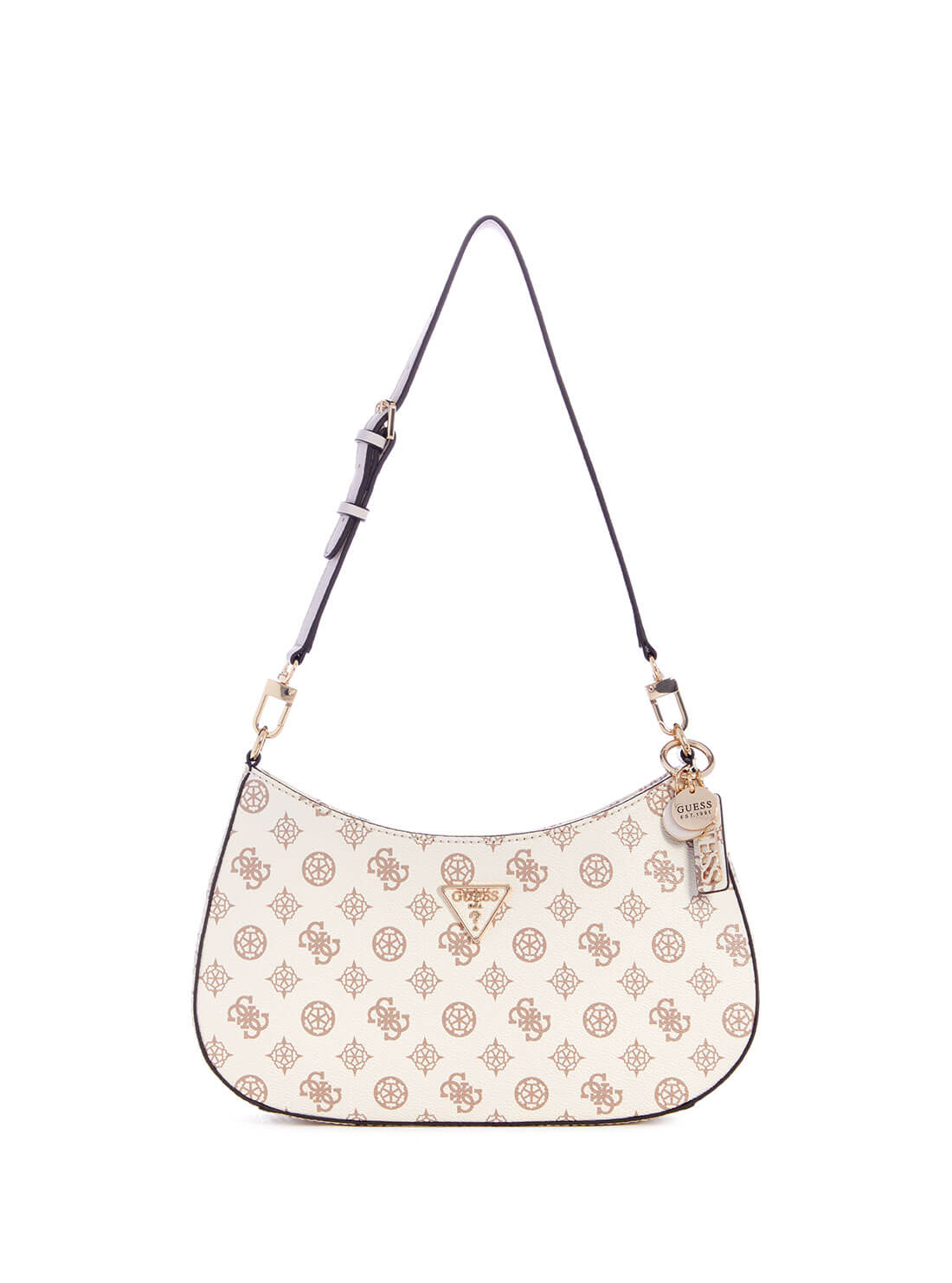 Cream Logo Noelle Shoulder Bag GUESS Handbags