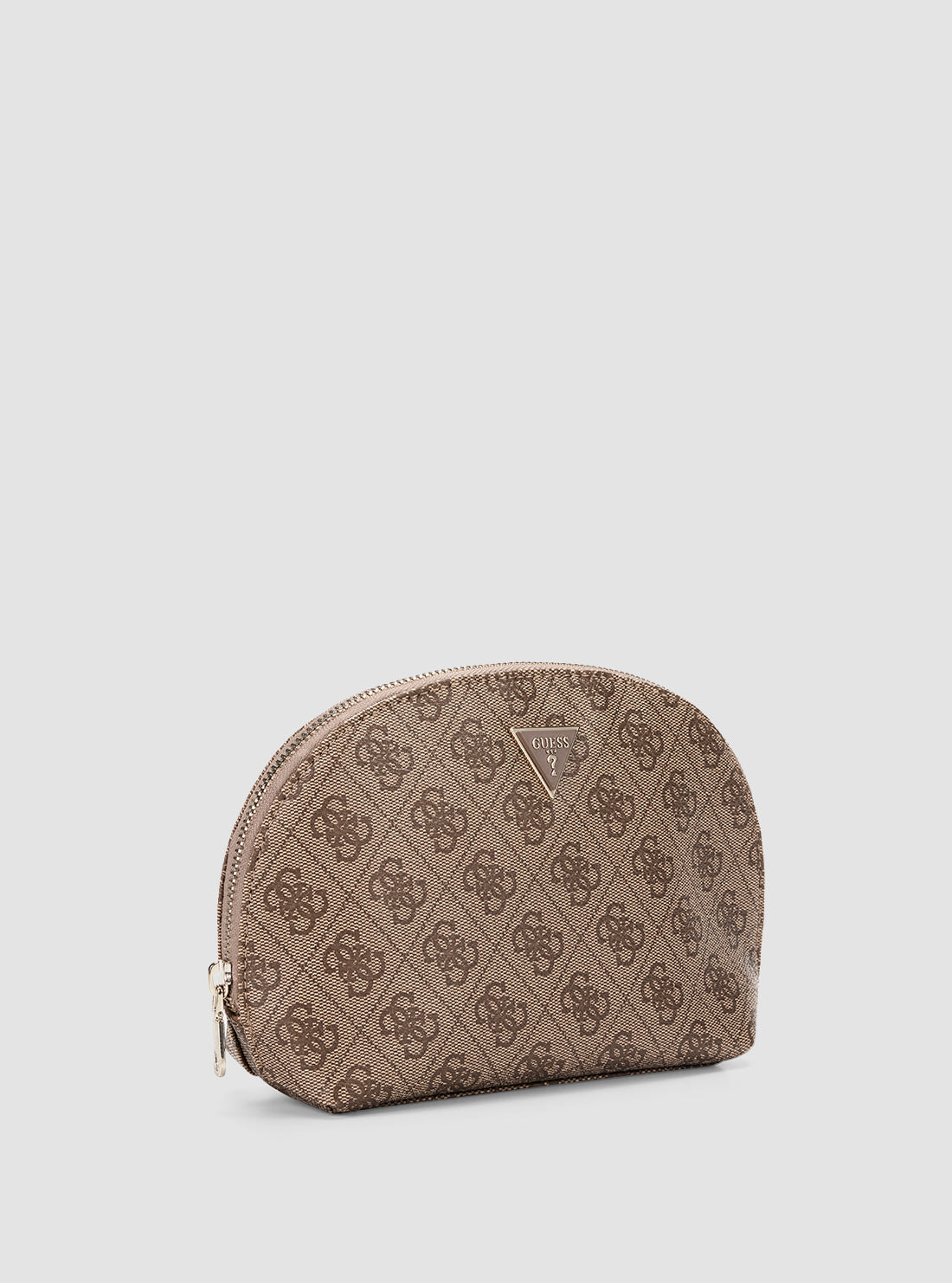 GUESS Accessories Brown Logo Zamira Dome Pouch PW7501P5170 Front Side View