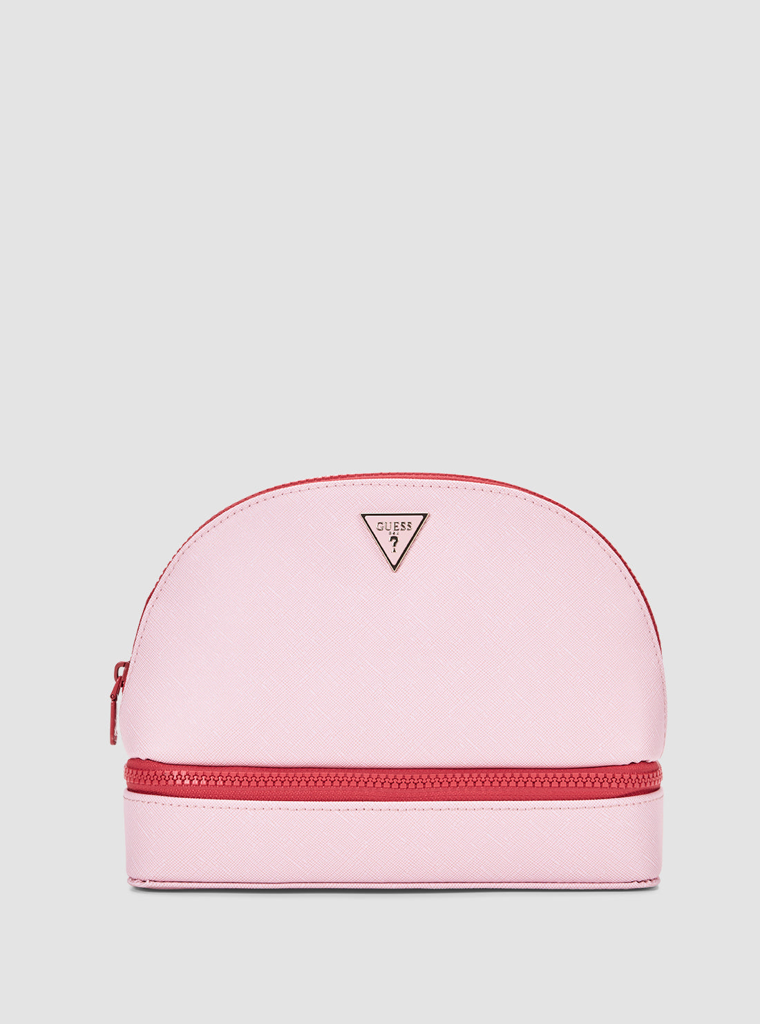 GUESS Accessories Pink Dome Vanity Cosmetic Pouch PW7529P5270 Front View