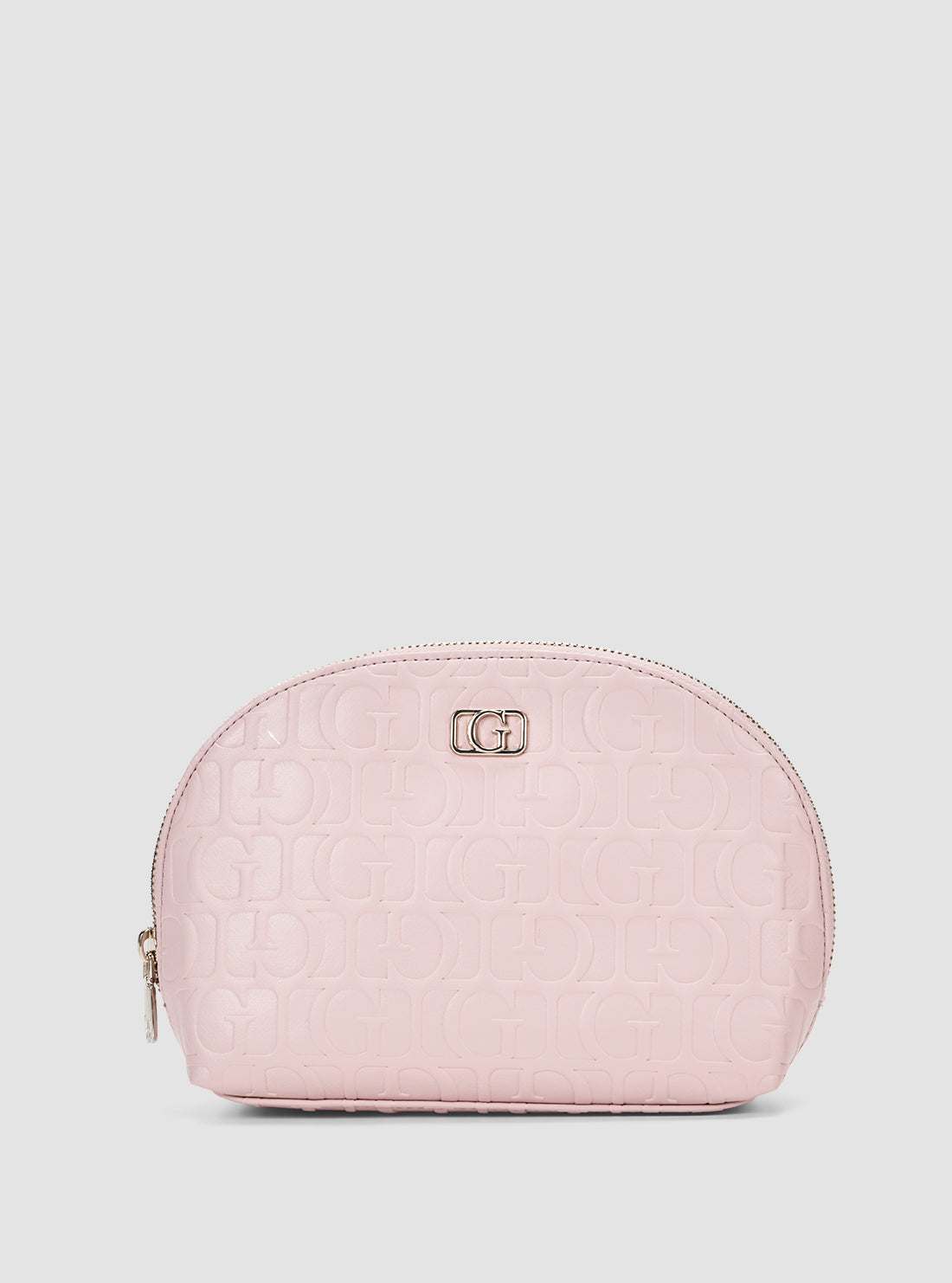 GUESS Accessories Purple G Logo Television Dome Cosmetic Pouch PW7531P5270 Front View