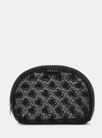 GUESS Accessories Black Big Dome Pouch PW7536P5370 Front View