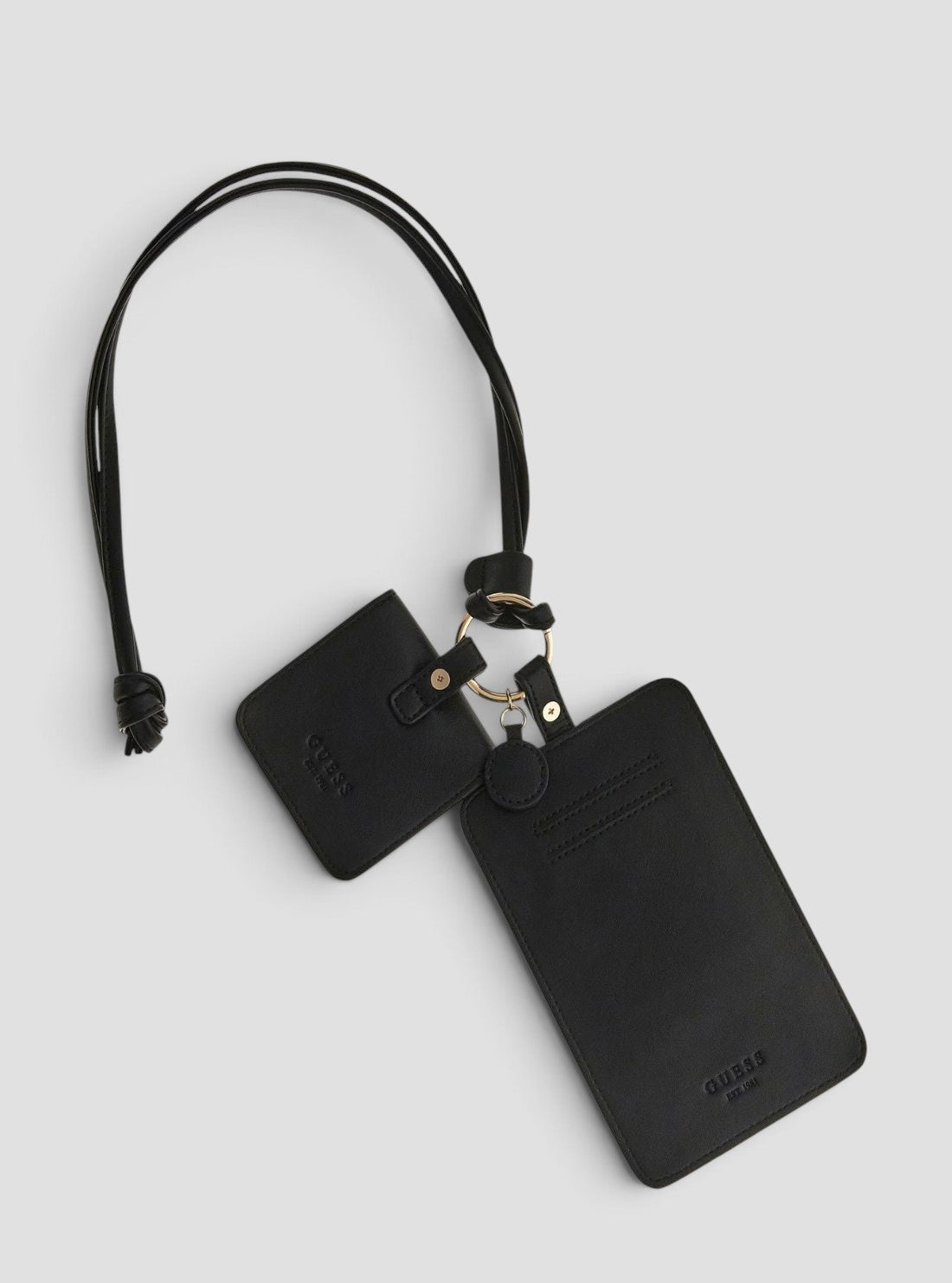 GUESS Accessories Black Phone Holder with Earphone Pouch PW7563P6226 Back View