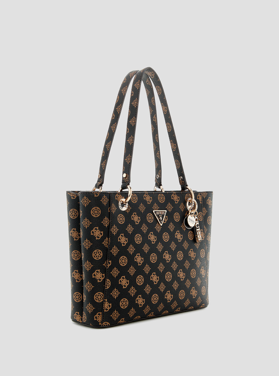 Brown Logo Noelle Small Tote Bag