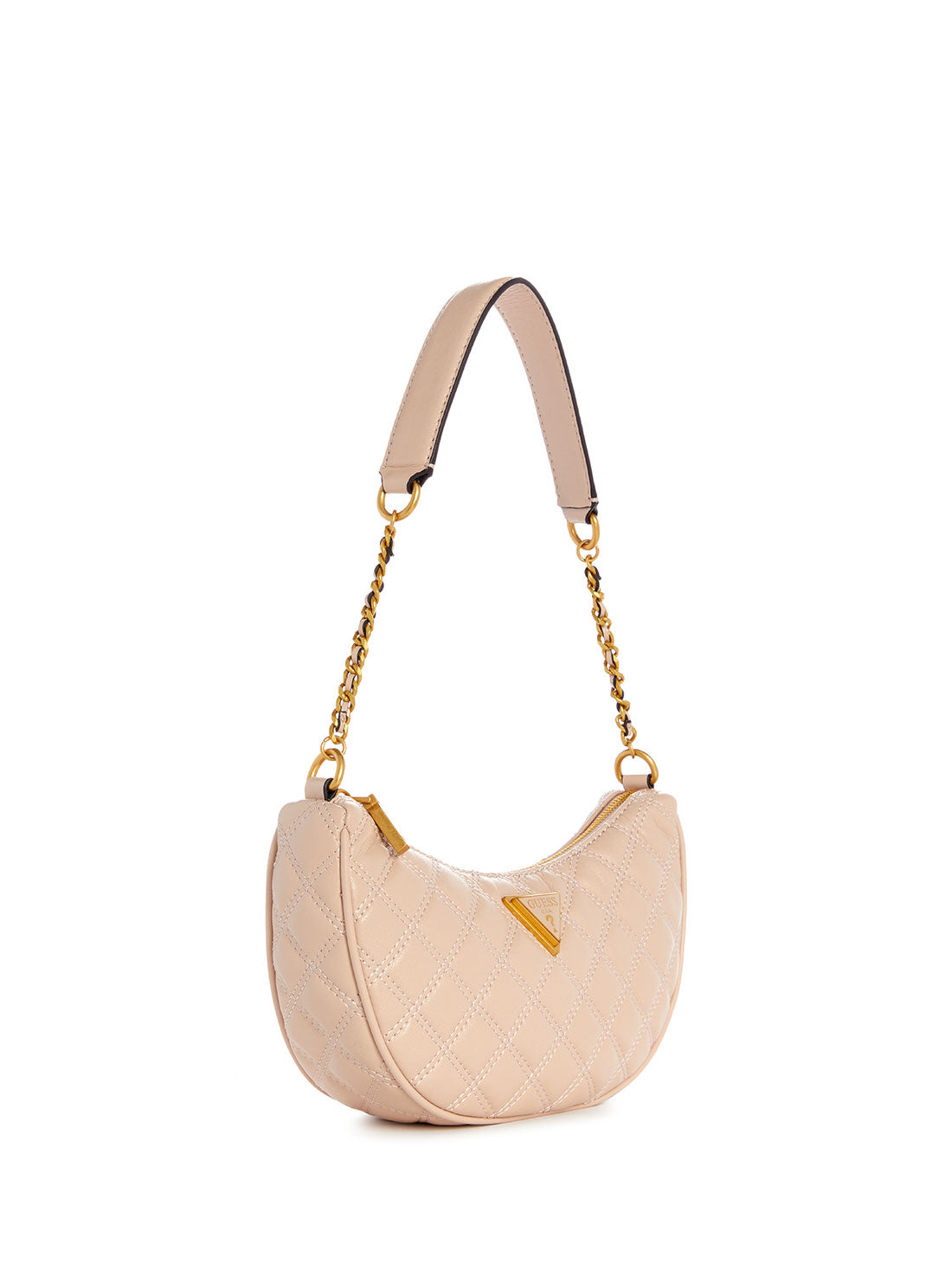 GUESS Light Beige Giully Shoulder Bag side view