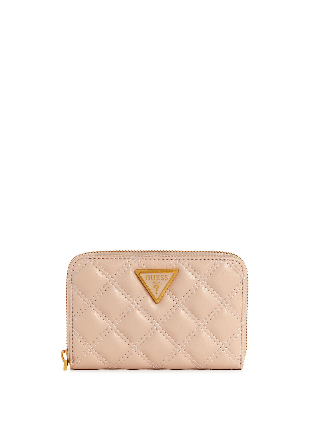 GUESS Light Beige Giully Medium Wallet front view