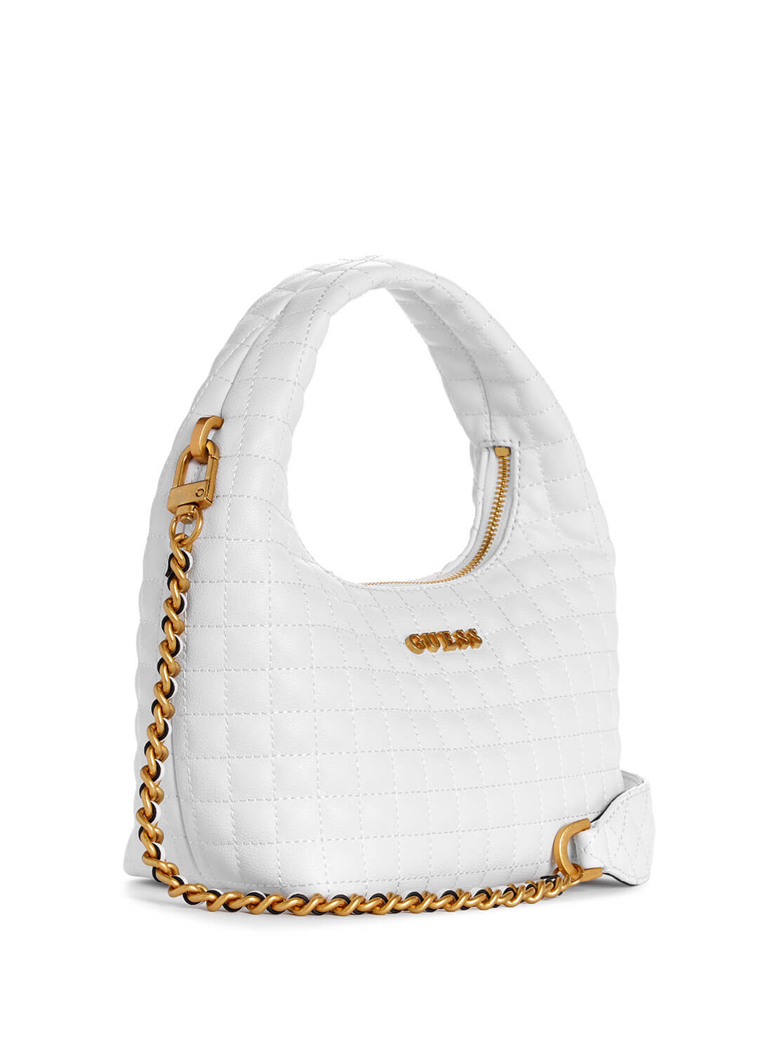 Women's White Tia Shoulder Bag side view