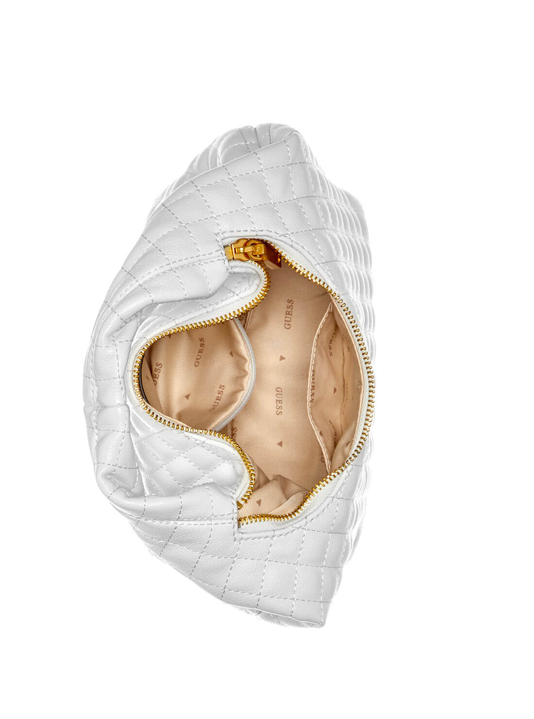 Women's White Tia Shoulder Bag inside view