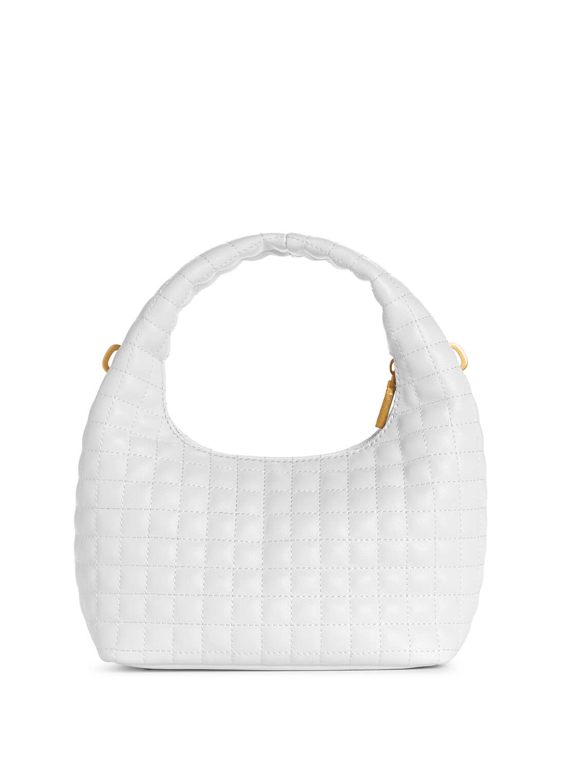 Women's White Tia Shoulder Bag back view