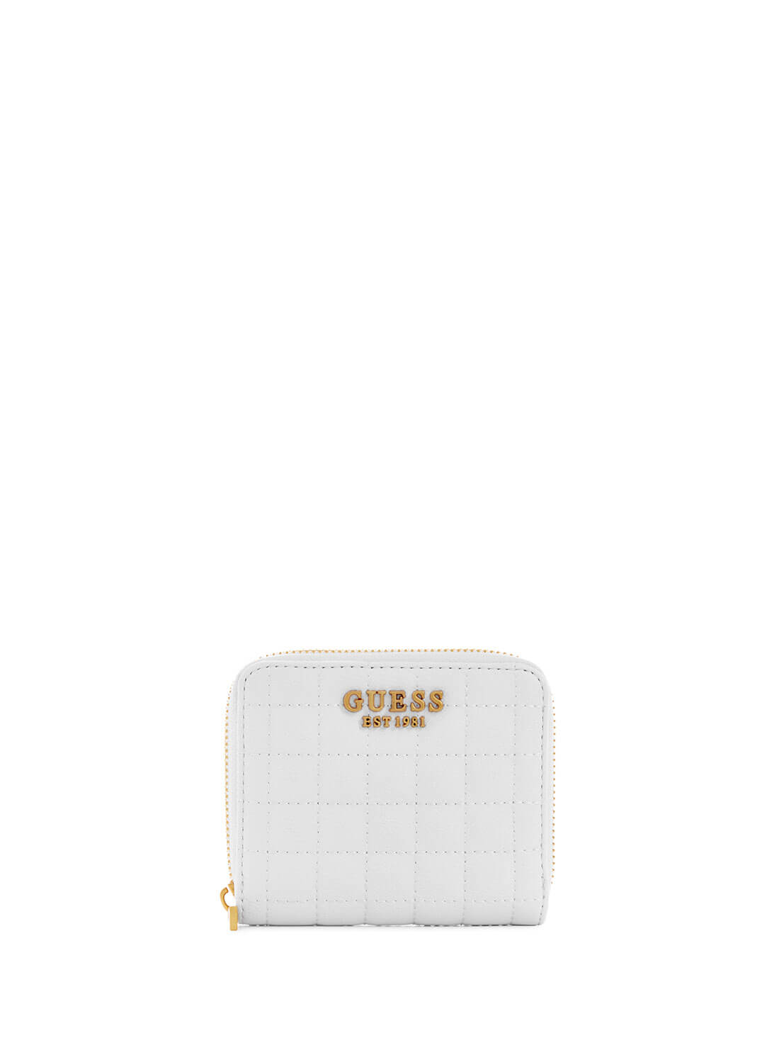 Women's White Tia Small Wallet front view