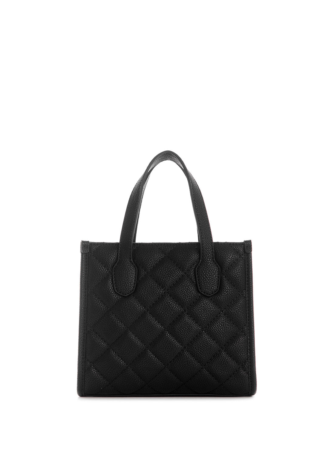 Black Quilted Silvana Mini Tote Bag GUESS