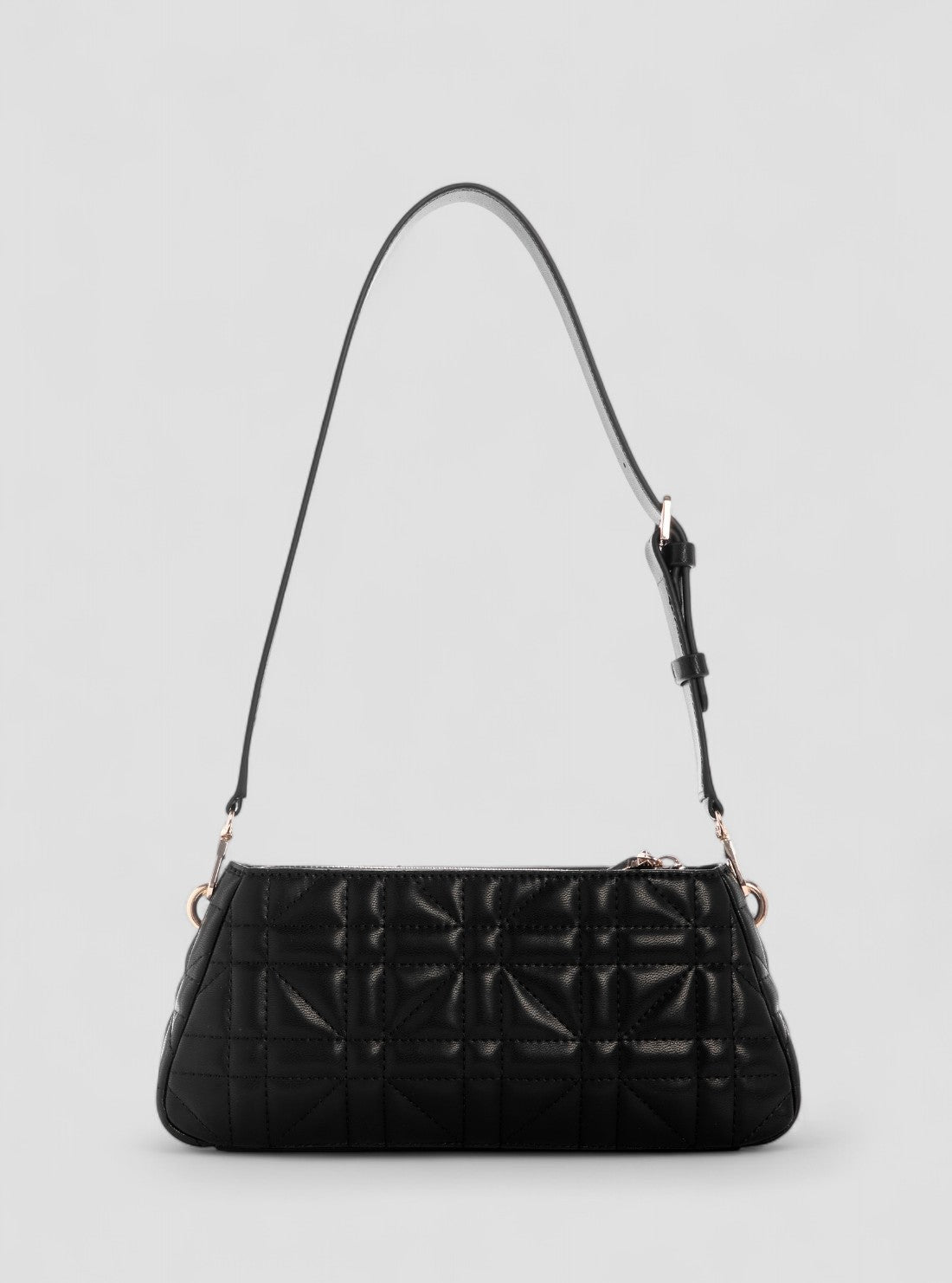 GUESS Womens Black Edita Shoulder Bag QE962518 Back View