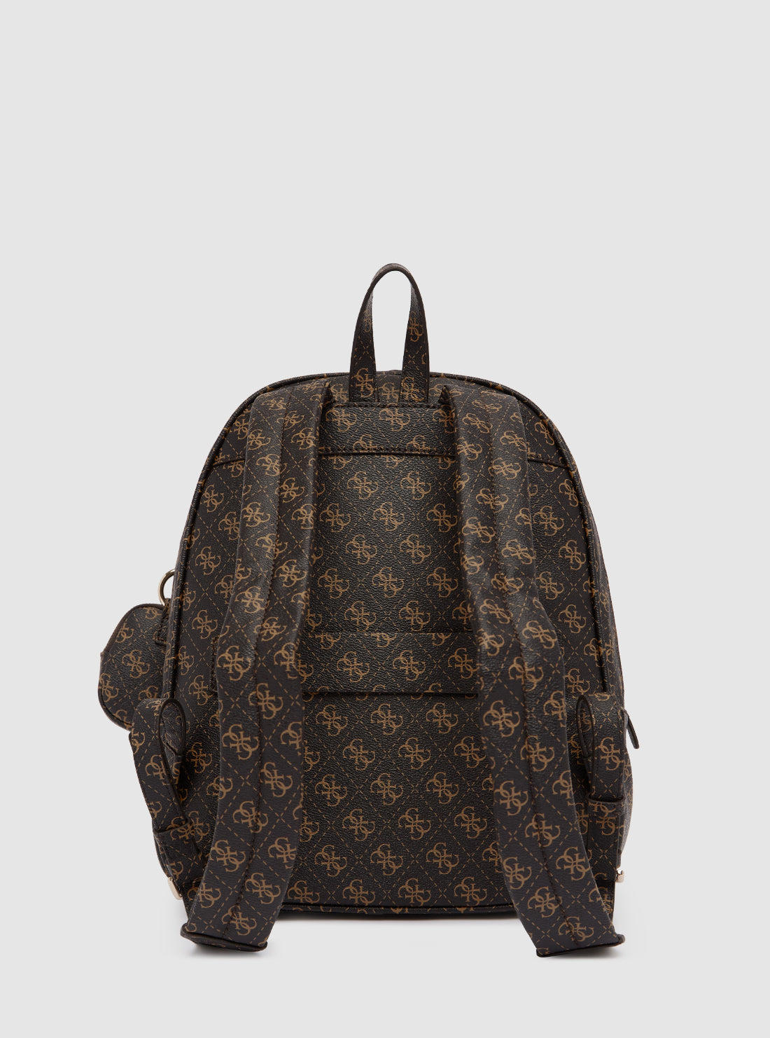 GUESS Womens Brown Logo Power Play Backpack QG712435 Back View