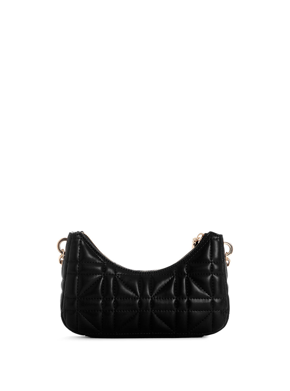 GUESS Black Assia Mini Crossbody Top Zip Bag back view