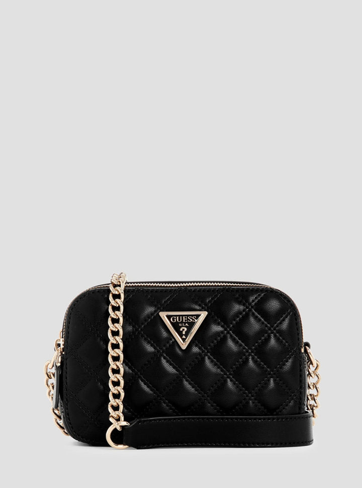 GUESS Womens Black Giully Camera Bag QG874814 Front View