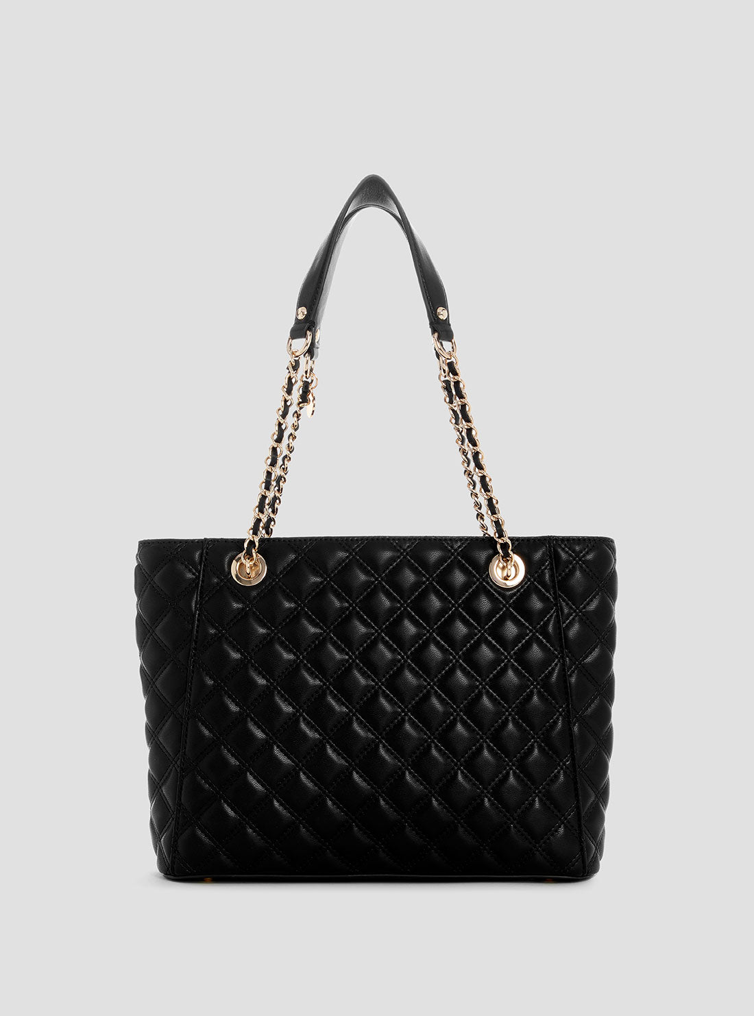 GUESS Womens Black Giully Small Tote Bag QG874822 Back View