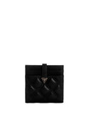 GUESS Black Giully Tab Card Case front view