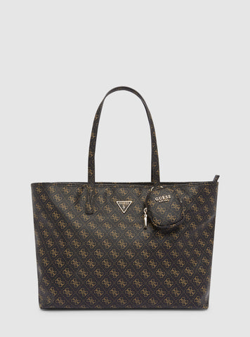 Brown Logo Power Play Large Tote