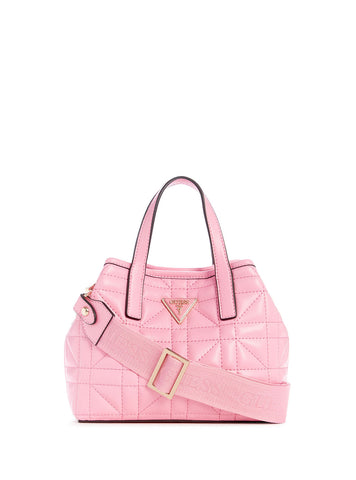 Guess Pink Logo Latona Mini Tote Bag