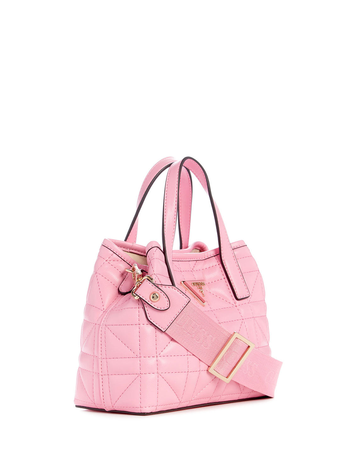 Guess Pink Logo Latona Mini Tote Bag side view