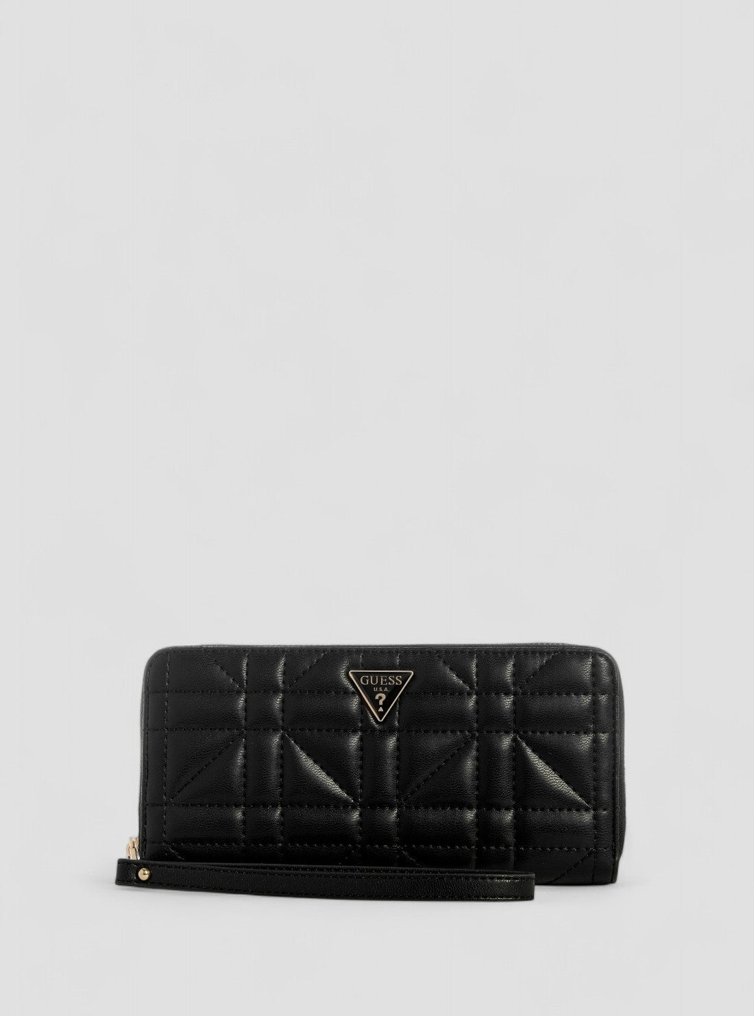 Black Edita Large Zip Around Wallet | GUESS