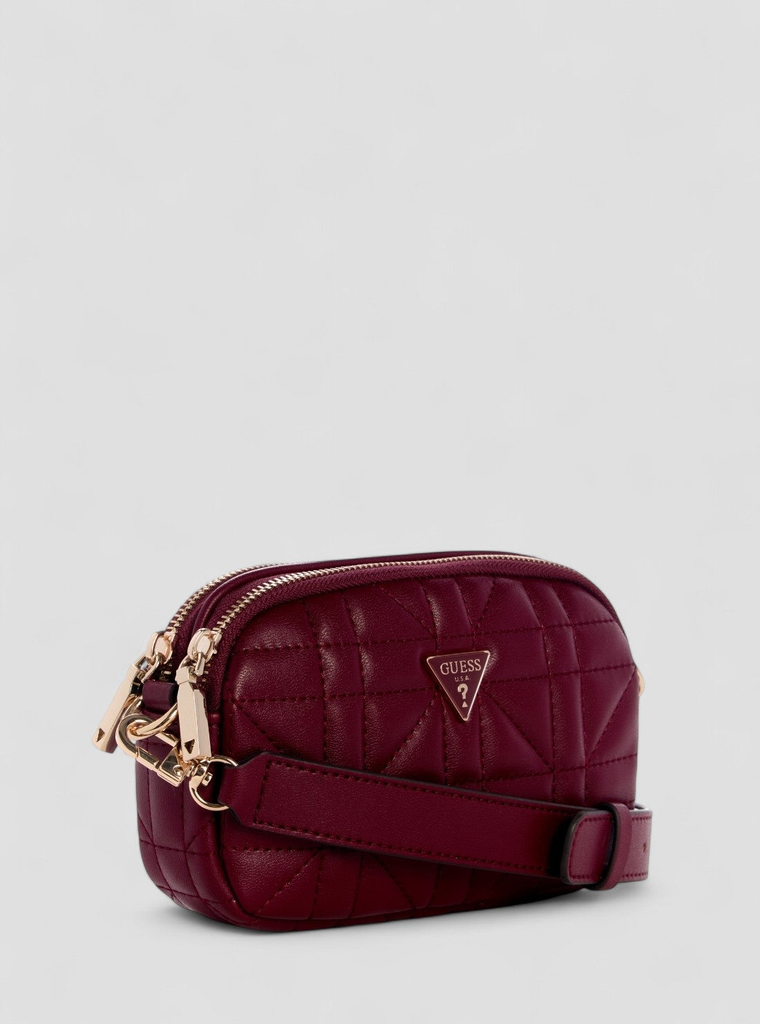 GUESS Womens Red Edita Mini Camera Bag QG962574 Front Side VIew